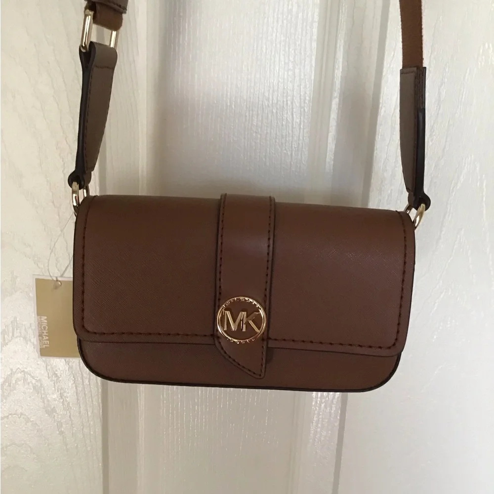 MICHAEL KORS Greenwich Mini Leather East West Sling Crossbody - Picture 4 of 6